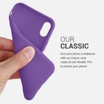 Husa pentru iPhone X/iPhone XS, Silicon, Mov, 42492.221 fotografia produsului View 4 S