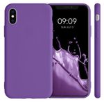 Husa pentru iPhone X/iPhone XS, Silicon, Mov, 42492.221 fotografia produsului View 2 S