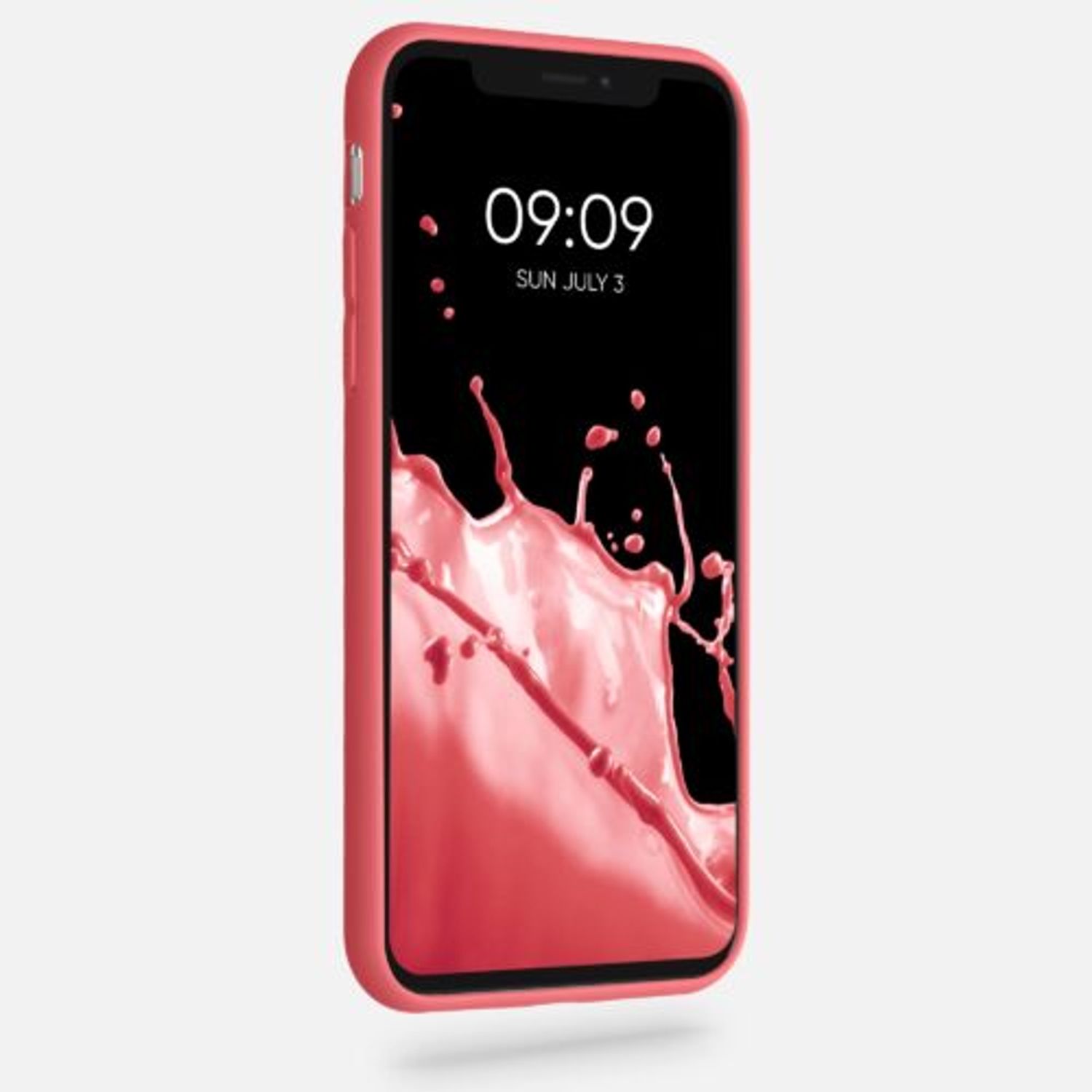 Husa pentru iPhone X/iPhone XS, Silicon, Roz, 42492.219 fotografia produsului View 3 L
