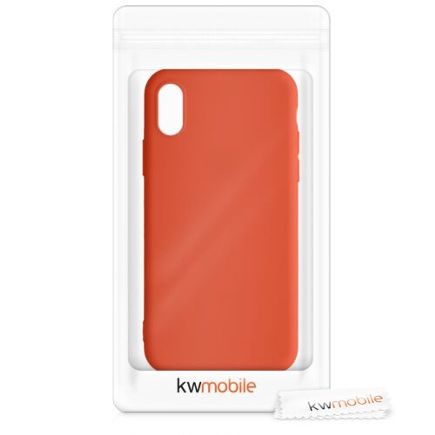 Husa pentru iPhone X/iPhone XS, Silicon, Rosu, 42492.218 fotografia produsului View 7 L