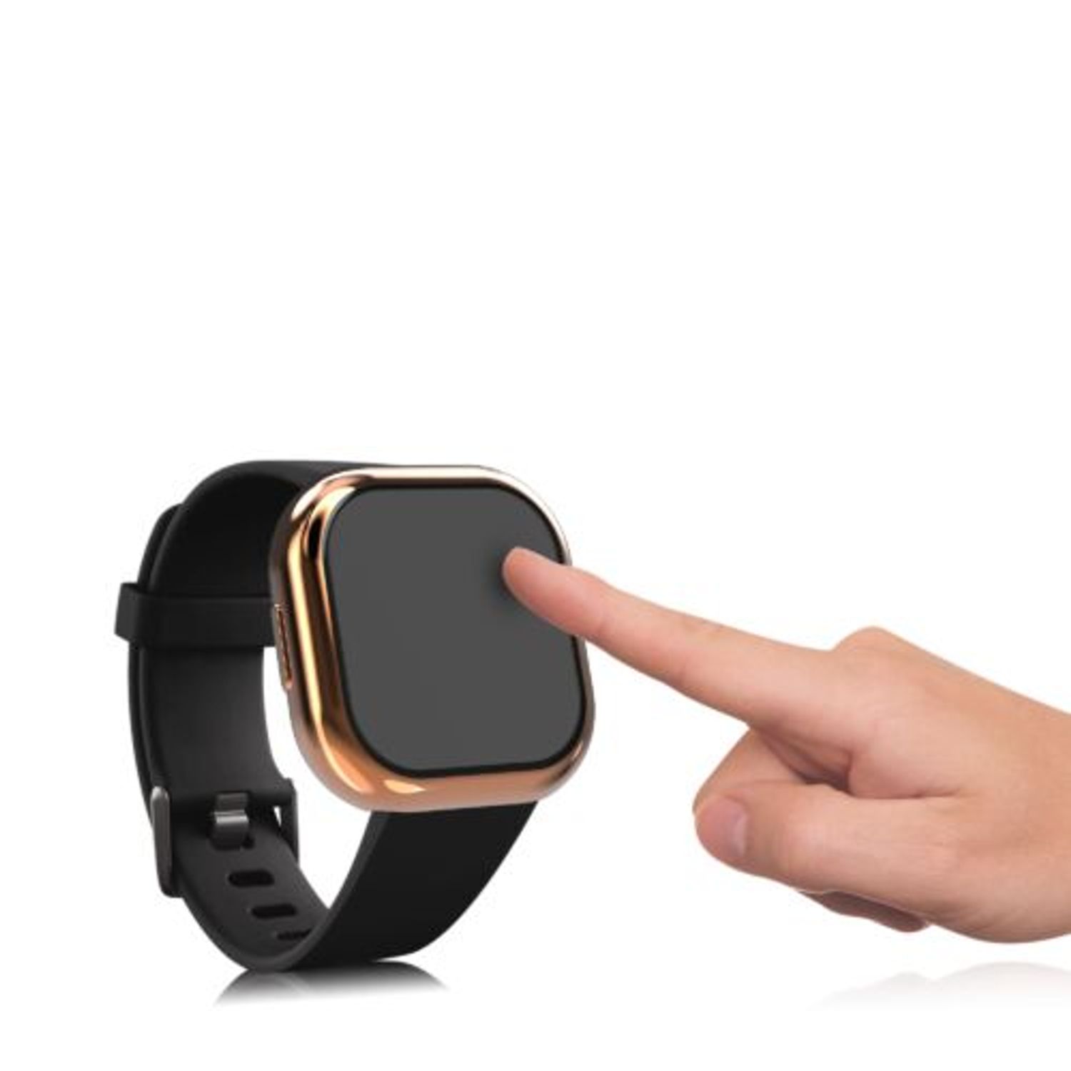 Set 2 Huse pentru Fitbit Versa 3/Sense, Kwmobile, Silicon, Gold/Transparent, 53390.03 fotografia produsului View 9 L