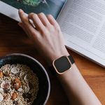 Set 2 Huse pentru Fitbit Versa 3/Sense, Kwmobile, Silicon, Gold/Transparent, 53390.03 fotografia produsului View 3 S
