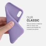 Husa pentru iPhone X/iPhone XS, Silicon, Mov, 42492.222 fotografia produsului View 4 S