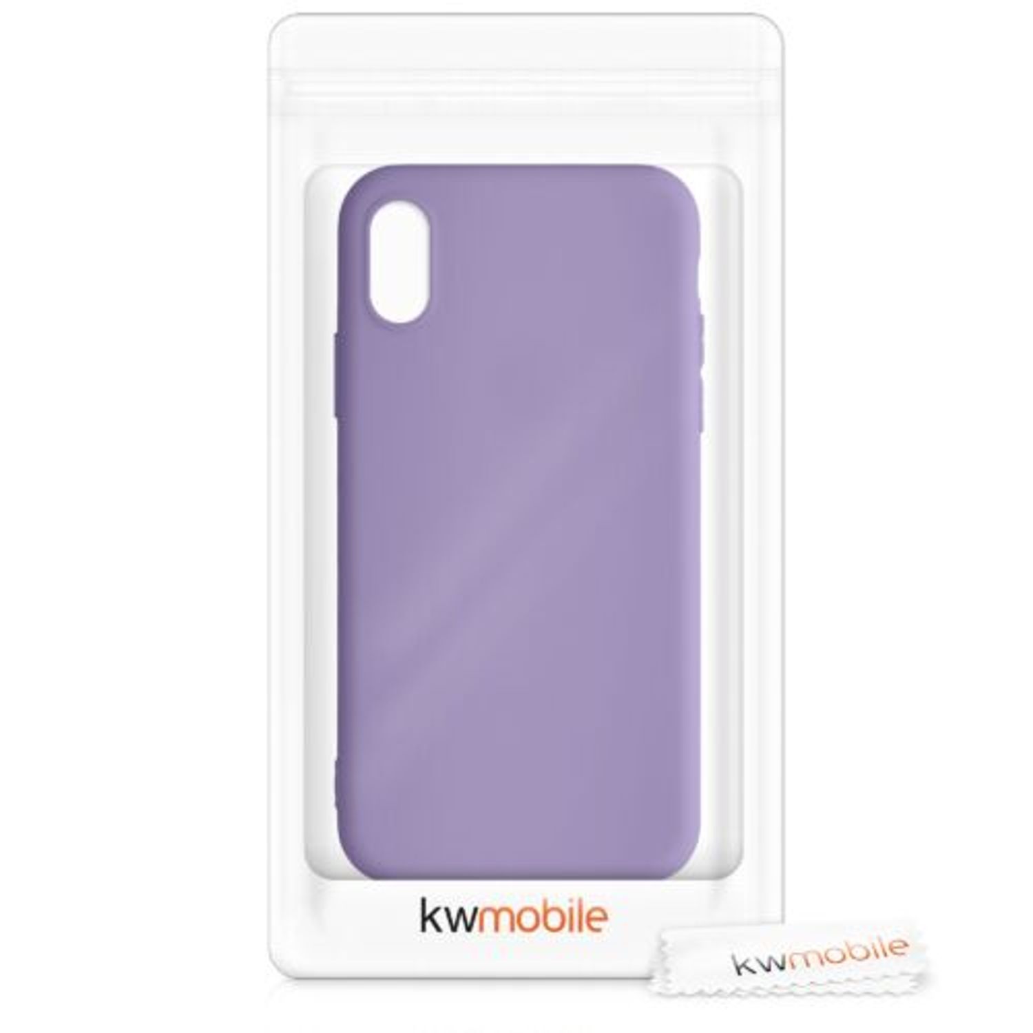 Husa pentru iPhone X/iPhone XS, Silicon, Mov, 42492.222 fotografia produsului View 7 L
