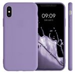 Husa pentru iPhone X/iPhone XS, Silicon, Mov, 42492.222 fotografia produsului View 2 S