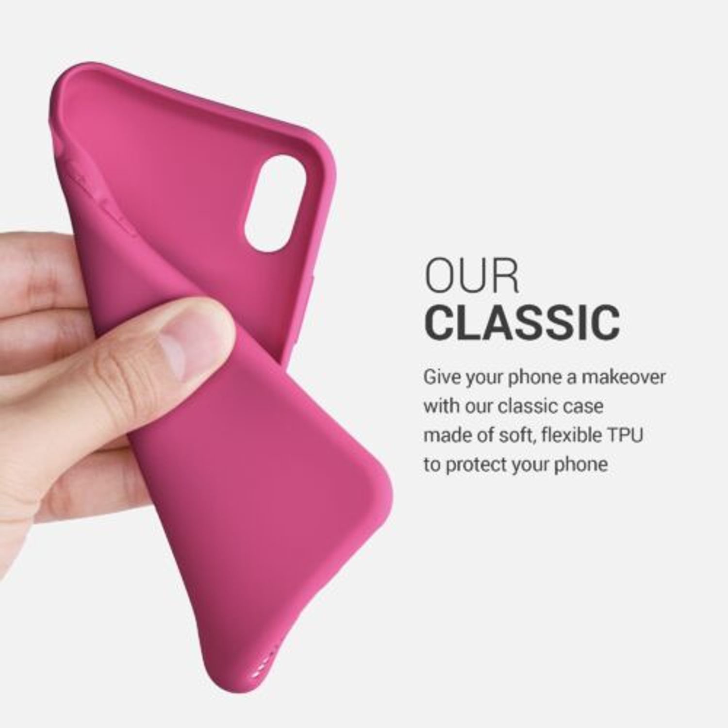 Husa pentru Apple iPhone X/iPhone XS, Silicon, Violet, 42492.213 fotografia produsului View 4 L