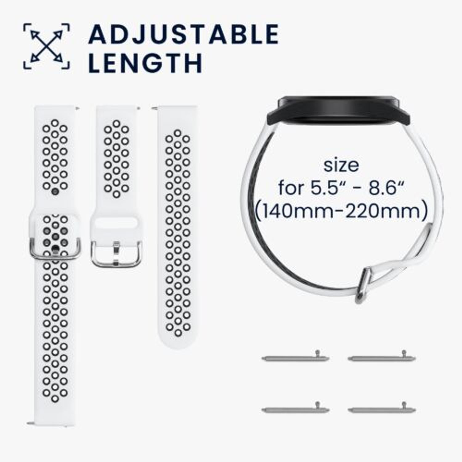Set 2 curele pentru Fitbit Versa/Versa Lite/Versa 2, Kwmobile, Multicolor, Silicon, 57119.03 fotografia produsului View 7 L