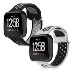 Set 2 curele pentru Fitbit Versa/Versa Lite/Versa 2, Kwmobile, Multicolor, Silicon, 57119.03 fotografia produsului View 2 S