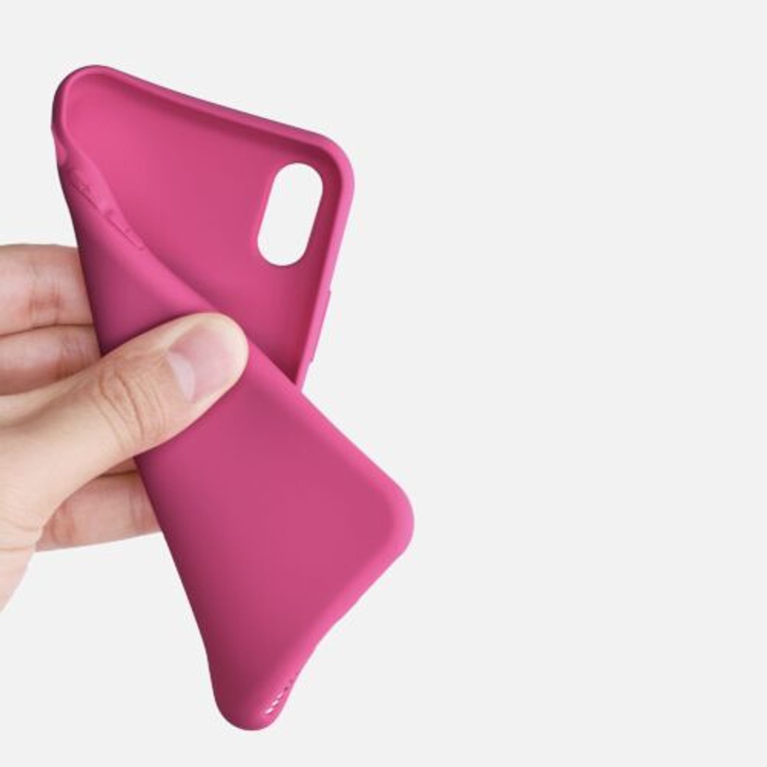 Husa pentru Apple iPhone X/iPhone XS, Silicon, Violet, 42492.213 fotografia produsului View 8 L