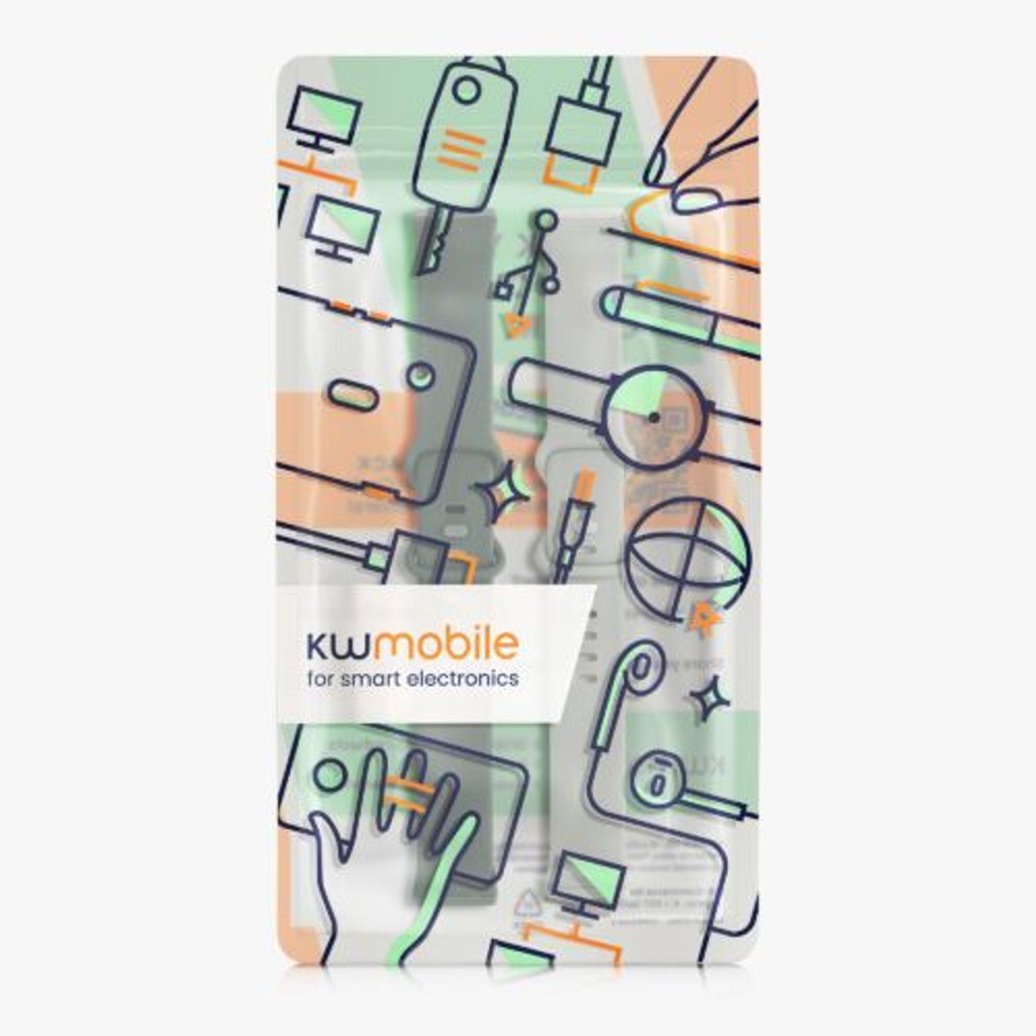 Set 2 curele pentru Fitbit Versa 3/Sense, Kwmobile, Gri/Verde, Silicon, 57780.02 fotografia produsului View 8 L