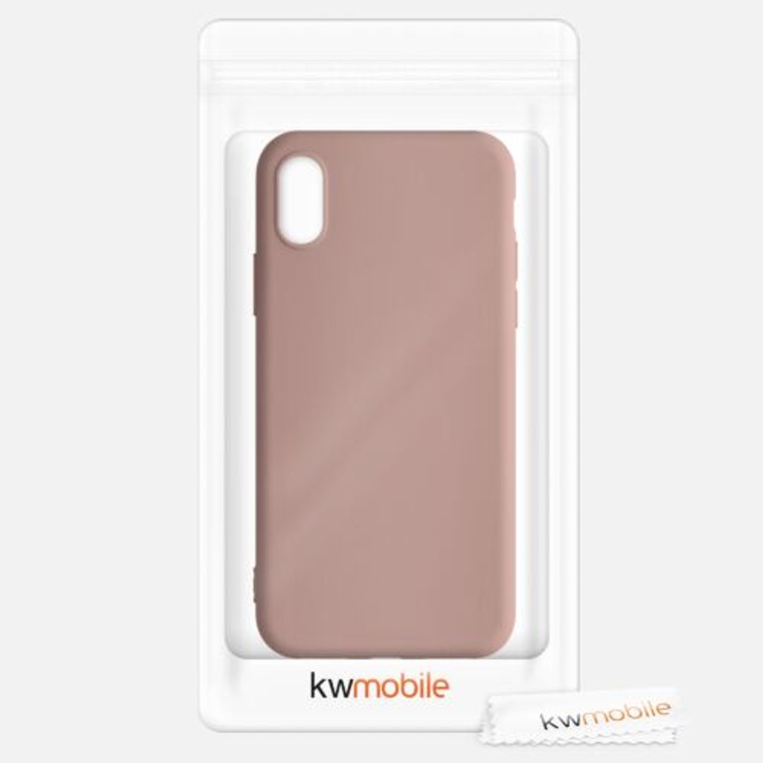 Husa pentru Apple iPhone X/iPhone XS, Silicon, Roz, 42492.193 fotografia produsului View 7 L