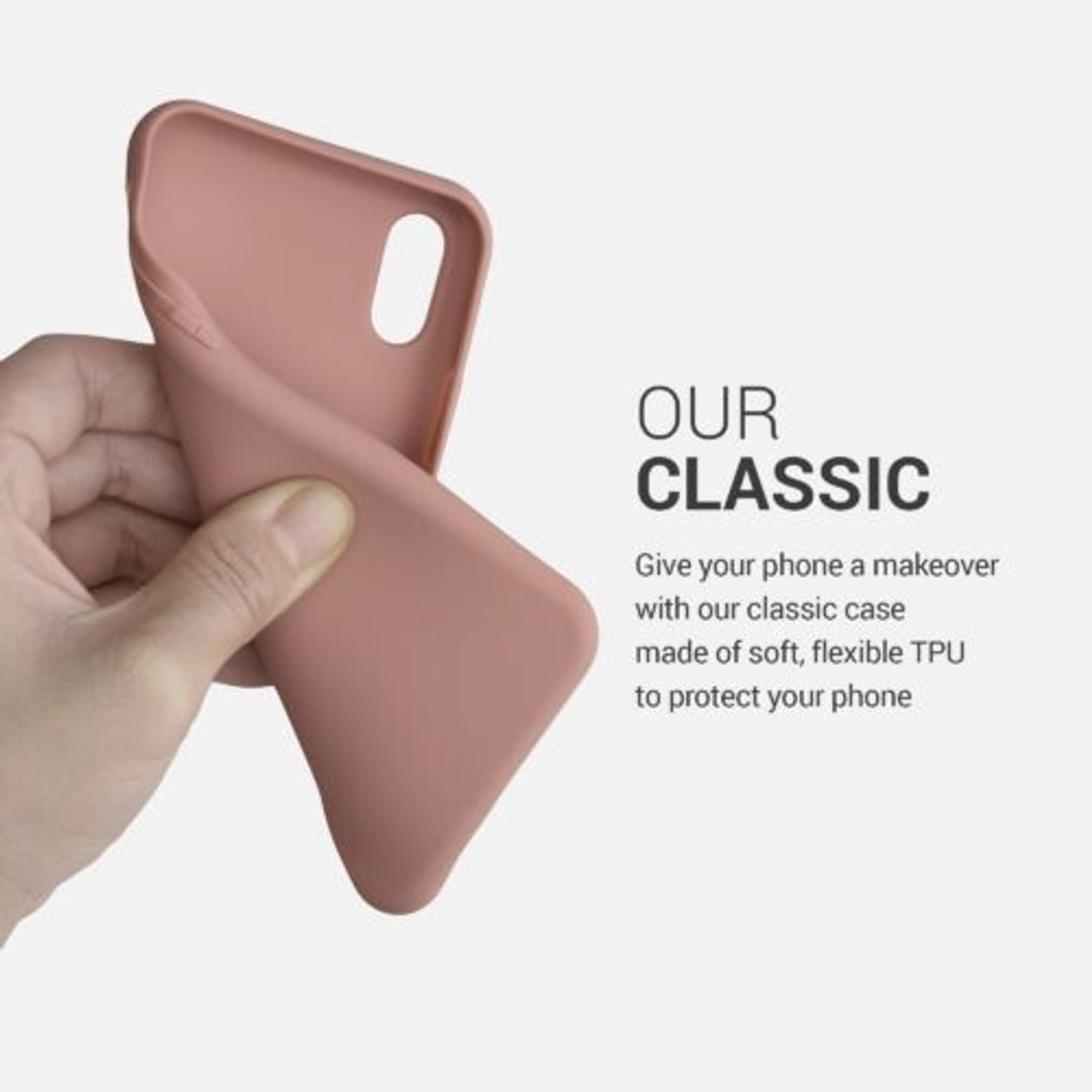 Husa pentru Apple iPhone X/iPhone XS, Silicon, Roz, 42492.193 fotografia produsului View 4 L