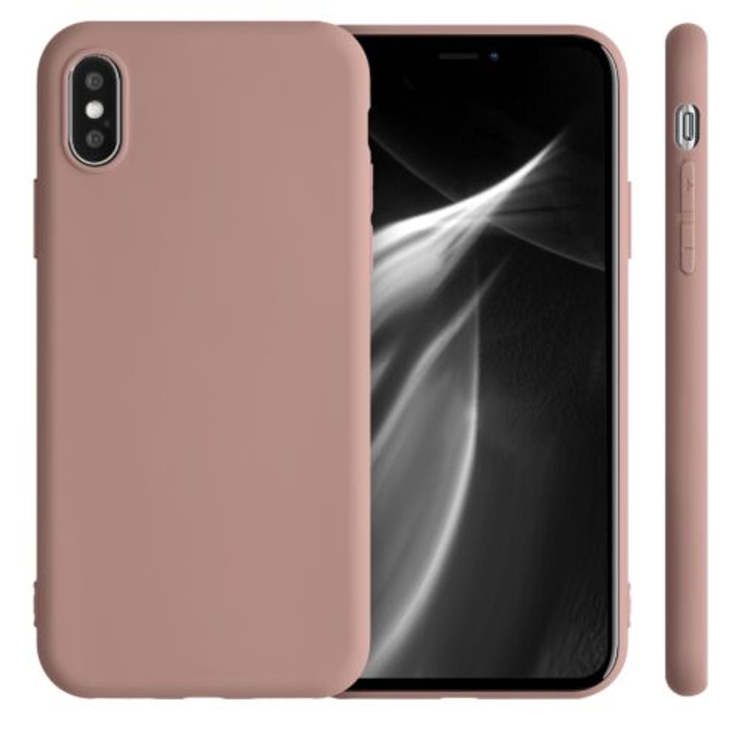 Husa pentru Apple iPhone X/iPhone XS, Silicon, Roz, 42492.193 fotografia produsului View 2 L