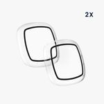 Set 2 huse pentru Fitbit Versa 3/Sense, Kwmobile, Transparent, Plastic, 59314.02 fotografia produsului View 7 S