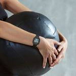 Set 2 huse pentru Fitbit Versa 3/Sense, Kwmobile, Negru/Transparent, Plastic, 59314.01 fotografia produsului View 3 S