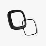 Set 2 huse pentru Fitbit Versa 3/Sense, Kwmobile, Negru/Transparent, Plastic, 59314.01 fotografia produsului View 11 S