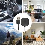 Cablu de incarcare USB pentru Fitbit Versa 3/Sense, Kwmobile, Negru, Plastic, 57781.01 fotografia produsului View 7 S