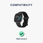 Cablu de incarcare USB pentru Fitbit Versa 3/Sense, Kwmobile, Negru, Plastic, 57781.01 fotografia produsului View 6 S
