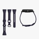 Set 2 curele pentru Fitbit Versa 4/Sense 2, Kwmobile, Albastru/Mov, Silicon, 58873.02 fotografia produsului View 11 S