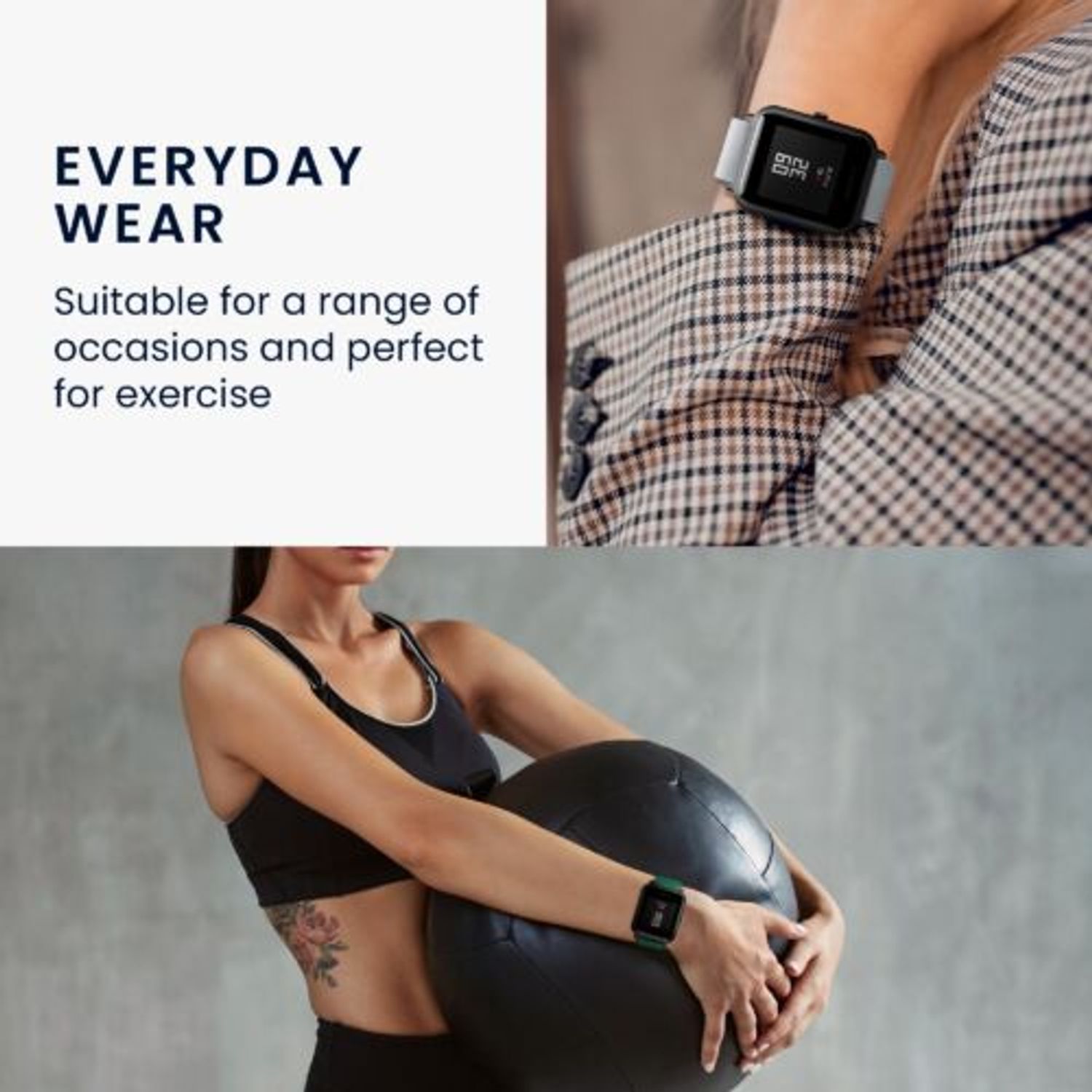 Set 2 curele pentru Fitbit Versa 4/Sense 2, Kwmobile, Albastru/Mov, Silicon, 58873.02 fotografia produsului View 5 L