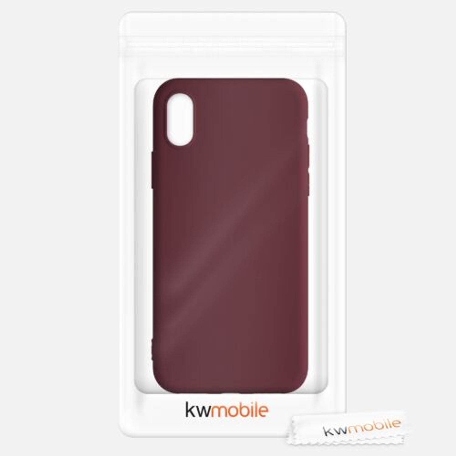 Husa pentru Apple iPhone X/iPhone XS, Silicon, Rosu, 42492.190 fotografia produsului View 7 L