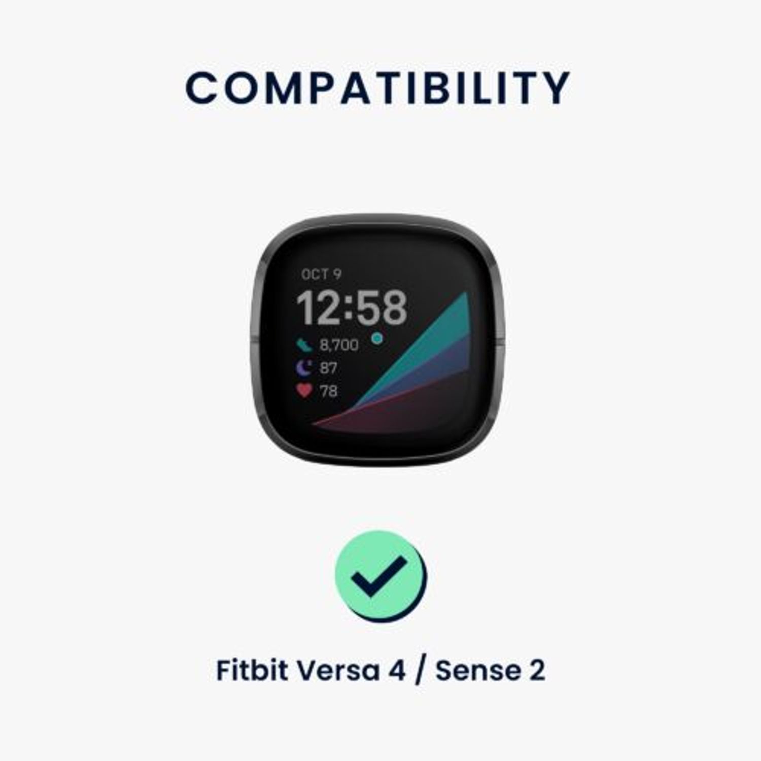 Set 2 curele pentru Fitbit Versa 4/Sense 2, Kwmobile, Negru/Albastru, Silicon, 58873.01 fotografia produsului View 6 L