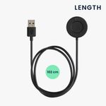 Cablu de incarcare USB pentru Garmin Epix 2, Kwmobile, Negru, Plastic, 59307.01 fotografia produsului View 4 S
