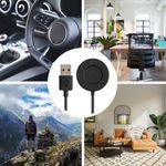 Cablu de incarcare USB pentru Garmin Epix 2, Kwmobile, Negru, Plastic, 59307.01 fotografia produsului View 7 S