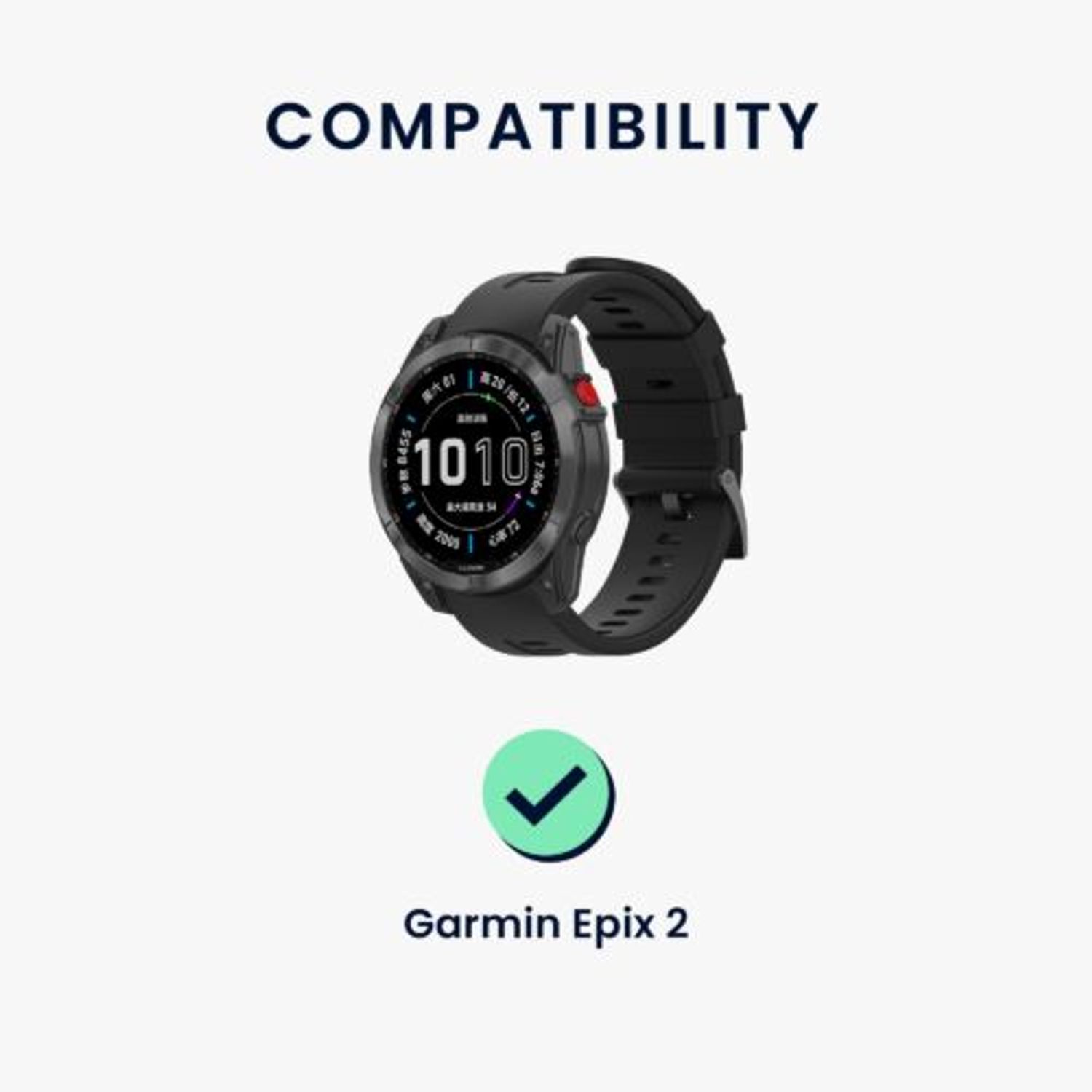 Cablu de incarcare USB pentru Garmin Epix 2, Kwmobile, Negru, Plastic, 59307.01 fotografia produsului View 6 L