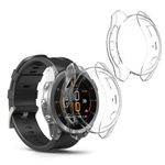 Set 2 huse pentru Garmin Epix 2, Kwmobile, Transparent, Silicon, 58347.01 fotografia produsului