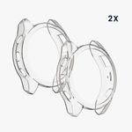 Set 2 huse pentru Garmin Epix 2, Kwmobile, Transparent, Silicon, 58347.01 fotografia produsului View 6 S