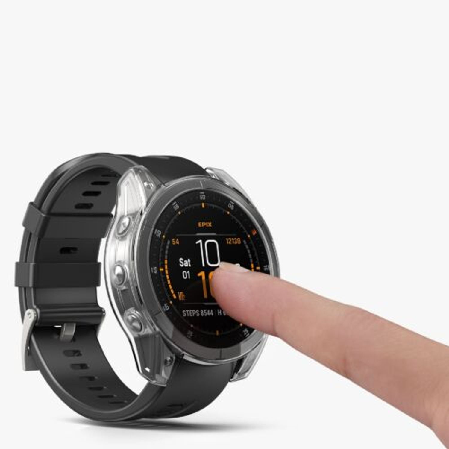 Set 2 huse pentru Garmin Epix 2, Kwmobile, Transparent, Silicon, 58347.01 fotografia produsului View 9 L