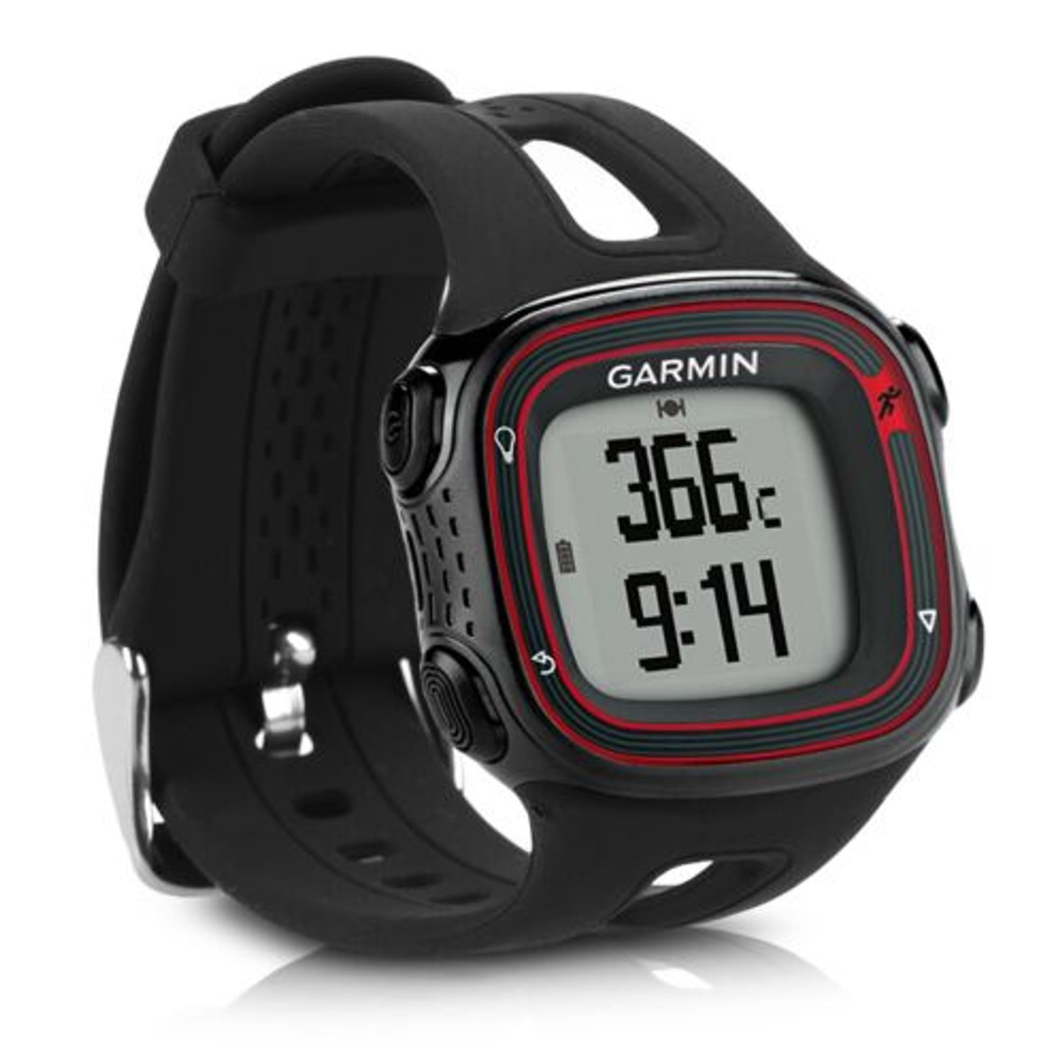 Curea pentru Garmin Forerunner 10/Forerunner 15, Kwmobile, Negru, Silicon, 42264.01 fotografia produsului