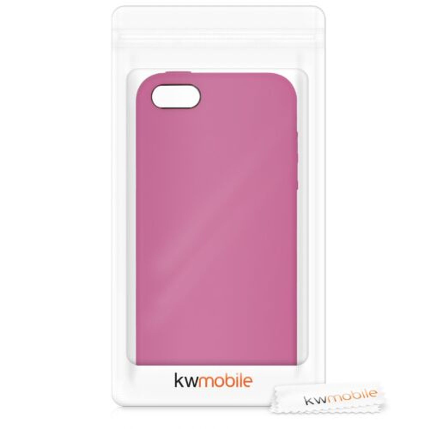 Husa pentru Apple iPhone 5/iPhone 5s/iPhone SE, Silicon, Roz, 42766.163 fotografia produsului View 7 L