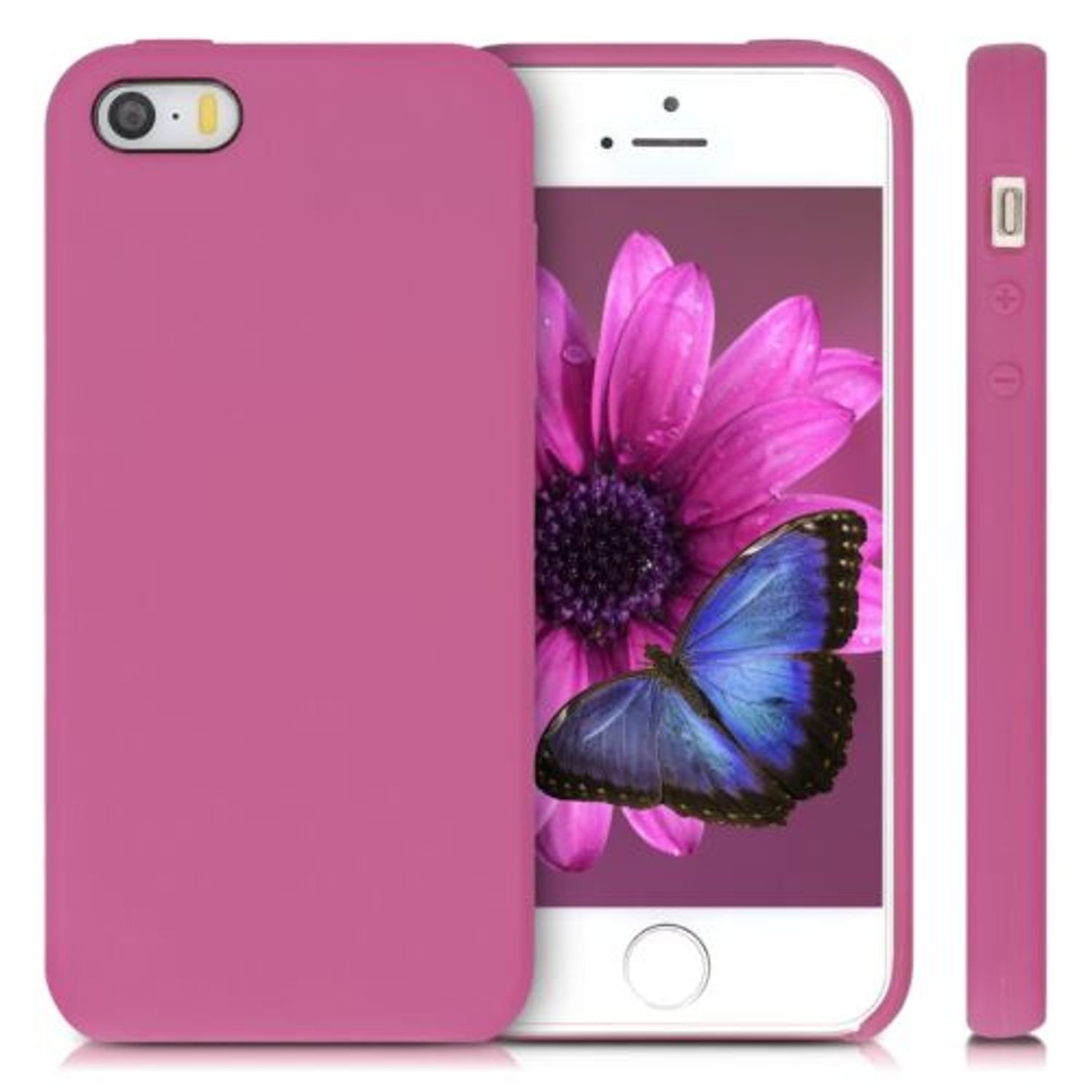 Husa pentru Apple iPhone 5/iPhone 5s/iPhone SE, Silicon, Roz, 42766.163 fotografia produsului View 2 L