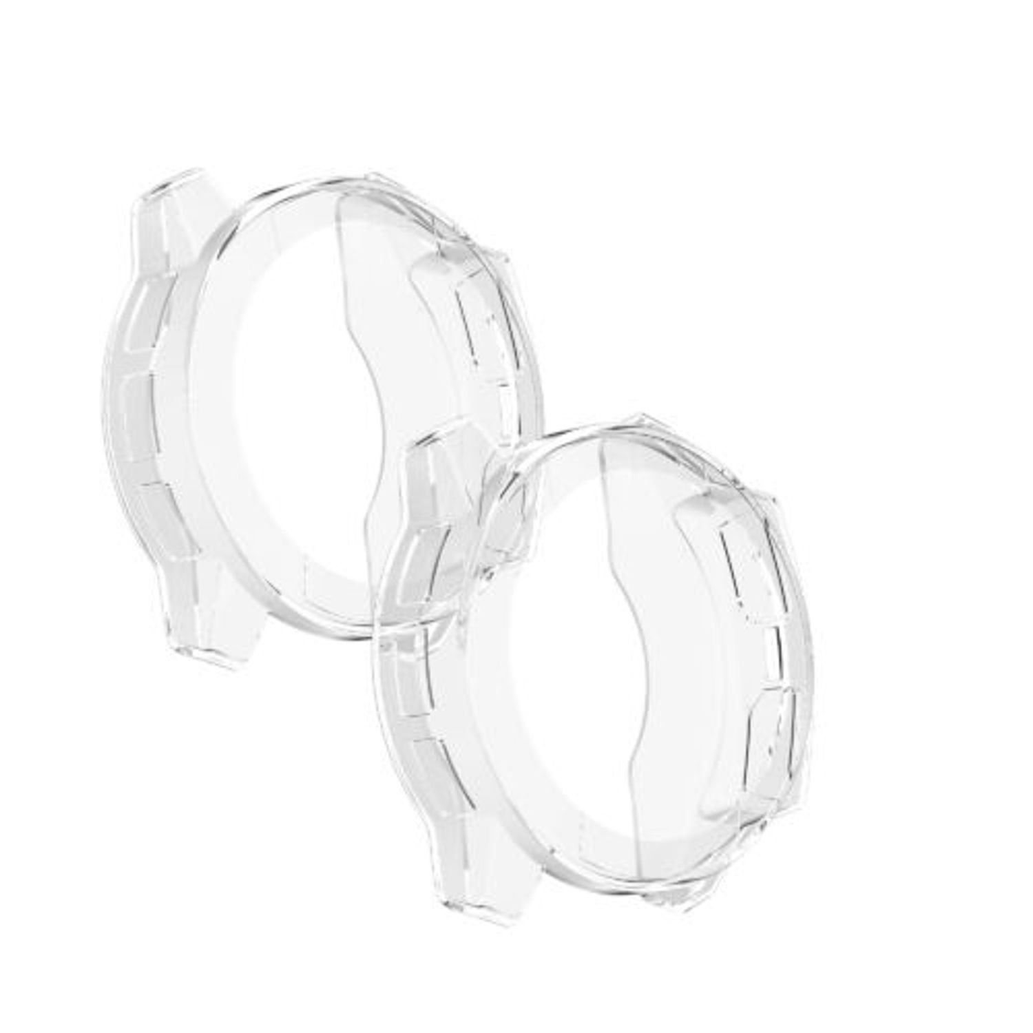 Set 2 huse pentru Garmin Instinct 2, Kwmobile, Transparent, Silicon, 58348.01 fotografia produsului View 7 L