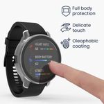Set 2 huse pentru Garmin Venu 2 Plus, Kwmobile, Roz/Transparent, Plastic, 58452.02 fotografia produsului View 4 S