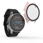 Set 2 huse pentru Garmin Venu 2 Plus, Kwmobile, Roz/Transparent, Plastic, 58452.02 fotografia produsului View 2 S