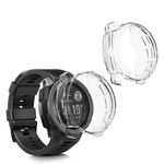 Set 2 huse pentru Garmin Instinct 2, Kwmobile, Transparent, Silicon, 58348.01 fotografia produsului