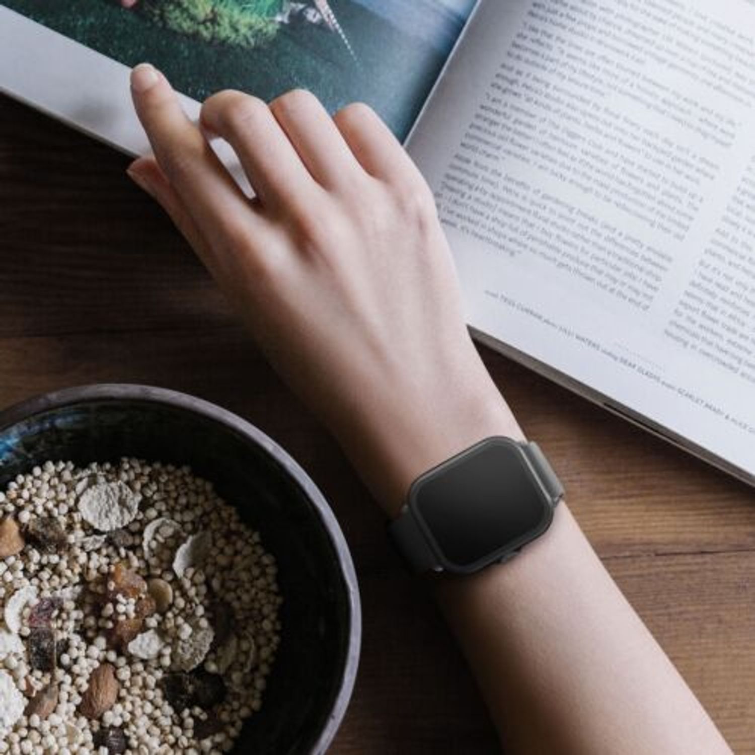 Set 2 huse pentru Huami Amazfit GTS 3, Kwmobile, Negru, Plastic, 57432.01 fotografia produsului View 3 L