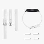 Set 2 curele pentru Huawei Watch Fit Mini, Kwmobile, Alb/Verde, Silicon, 57107.06 fotografia produsului View 11 S