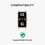 Set 2 curele pentru Huawei Watch Fit Mini, Kwmobile, Alb/Verde, Silicon, 57107.06 fotografia produsului View 6 S