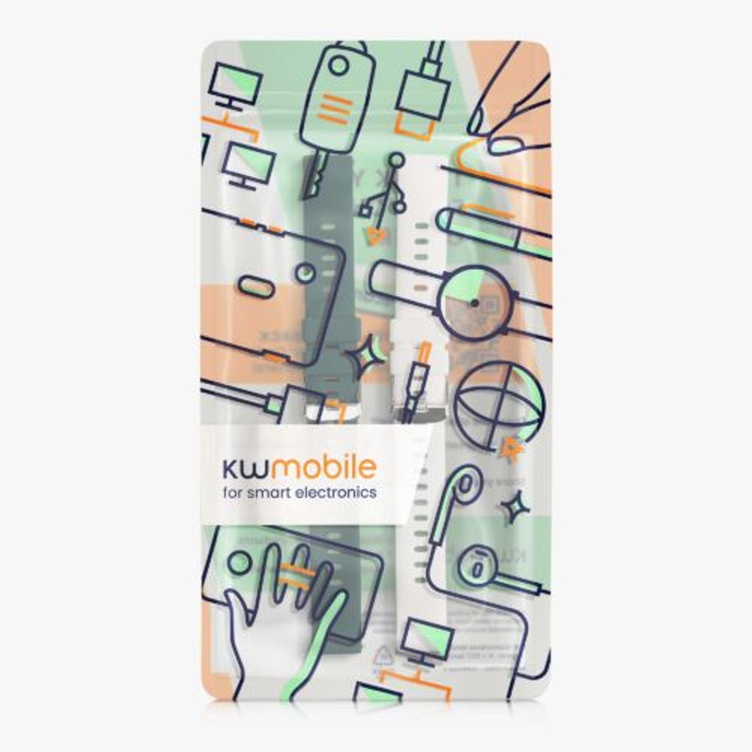 Set 2 curele pentru Huawei Watch Fit Mini, Kwmobile, Alb/Verde, Silicon, 57107.06 fotografia produsului View 8 L
