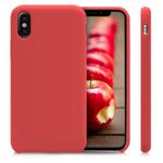 Husa pentru Apple iPhone X/iPhone XS, Silicon, Rosu, 42495.20 fotografia produsului View 2 S