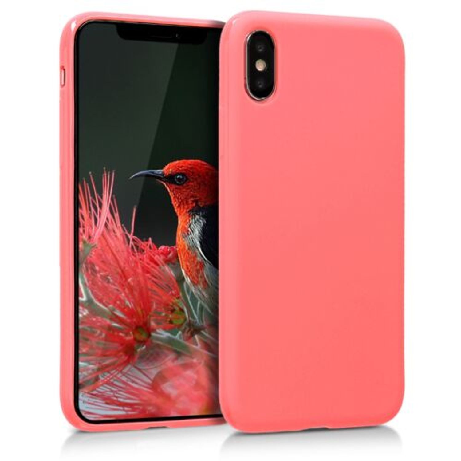 Husa pentru Apple iPhone X/iPhone XS, Silicon, Roz, 42492.122 fotografia produsului