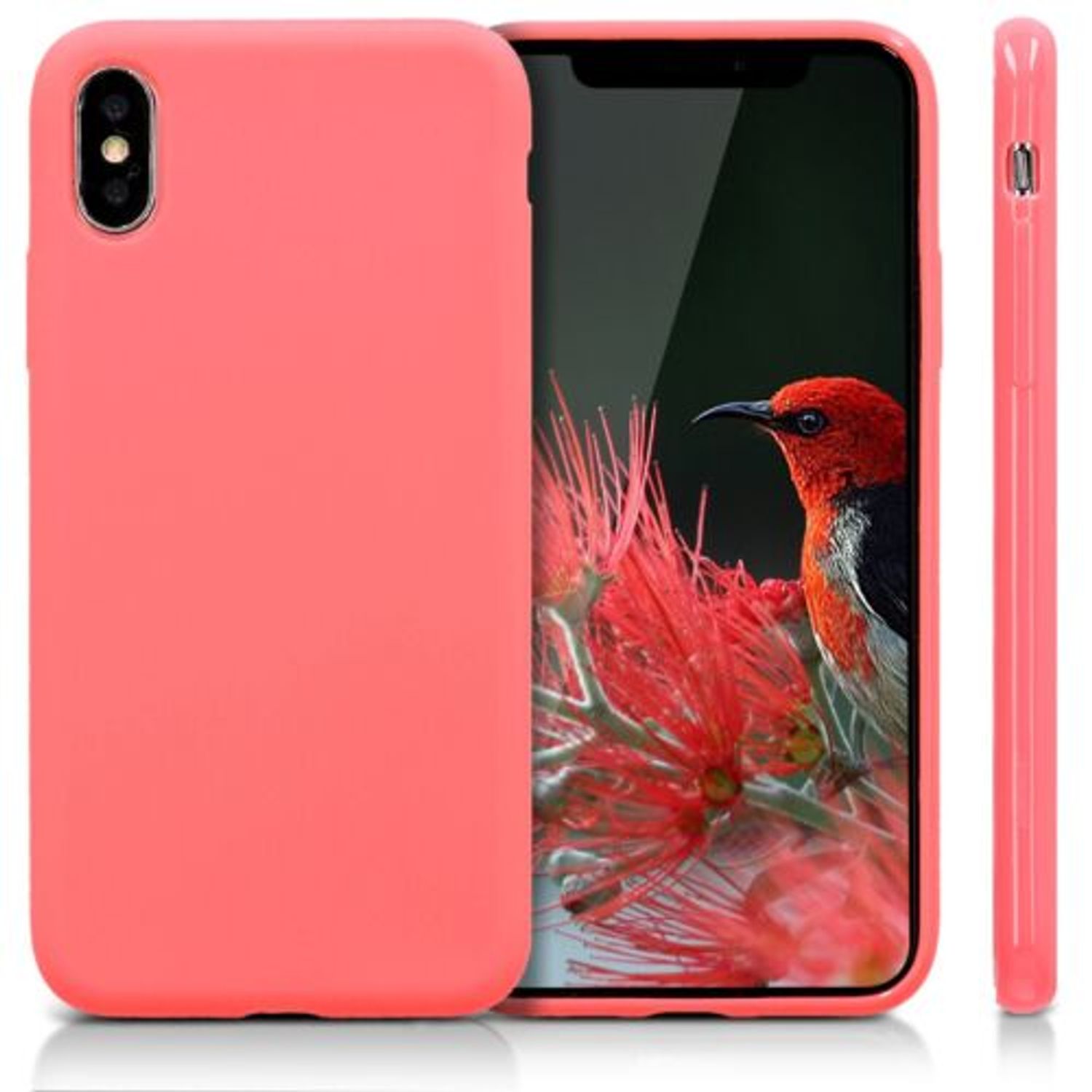 Husa pentru Apple iPhone X/iPhone XS, Silicon, Roz, 42492.122 fotografia produsului View 2 L