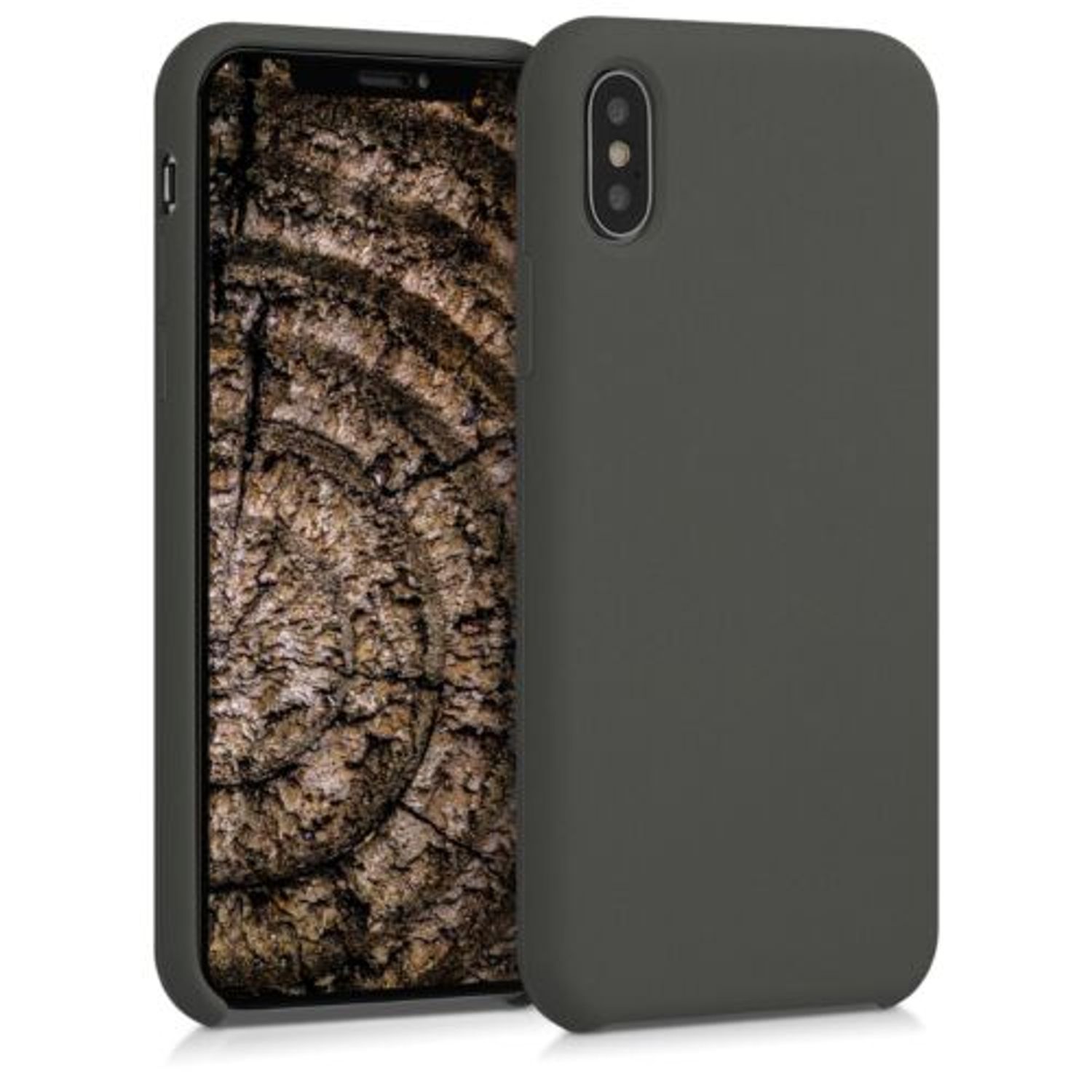 Husa pentru Apple iPhone X/iPhone XS, Silicon, Verde, 42495.107 fotografia produsului