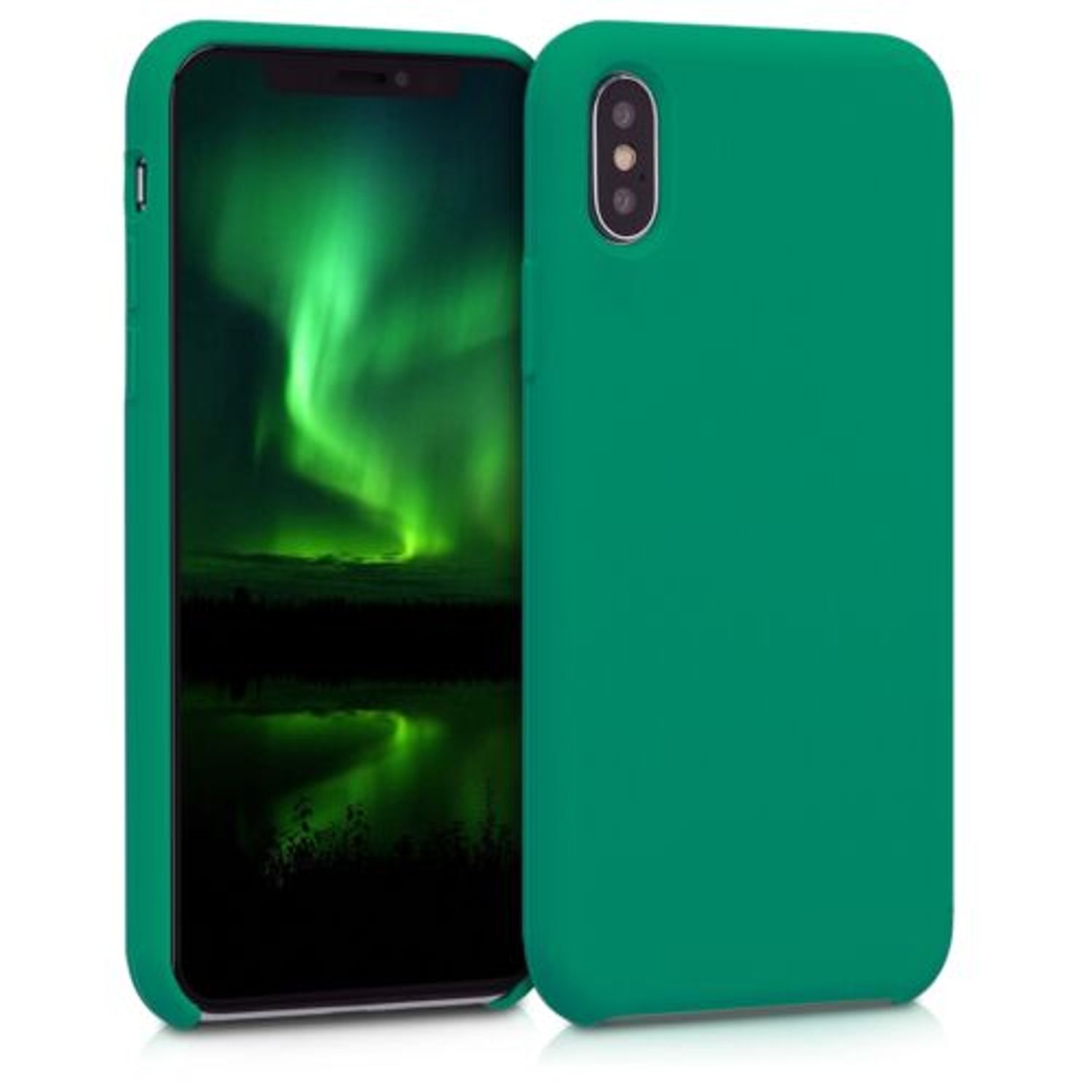 Husa pentru Apple iPhone X/iPhone XS, Silicon, Verde, 42495.142 fotografia produsului
