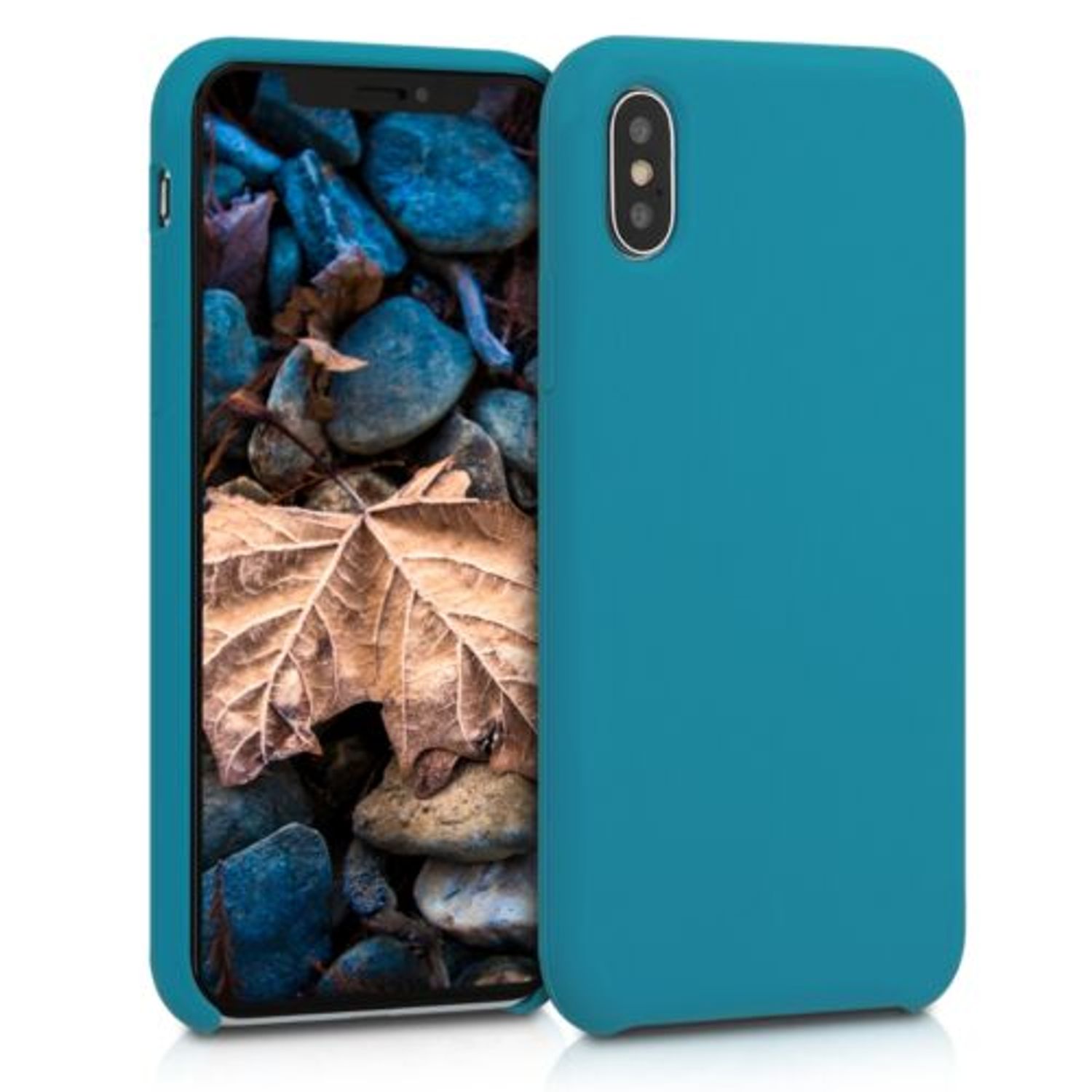 Husa pentru Apple iPhone X/iPhone XS, Silicon, Verde, 42495.62 fotografia produsului