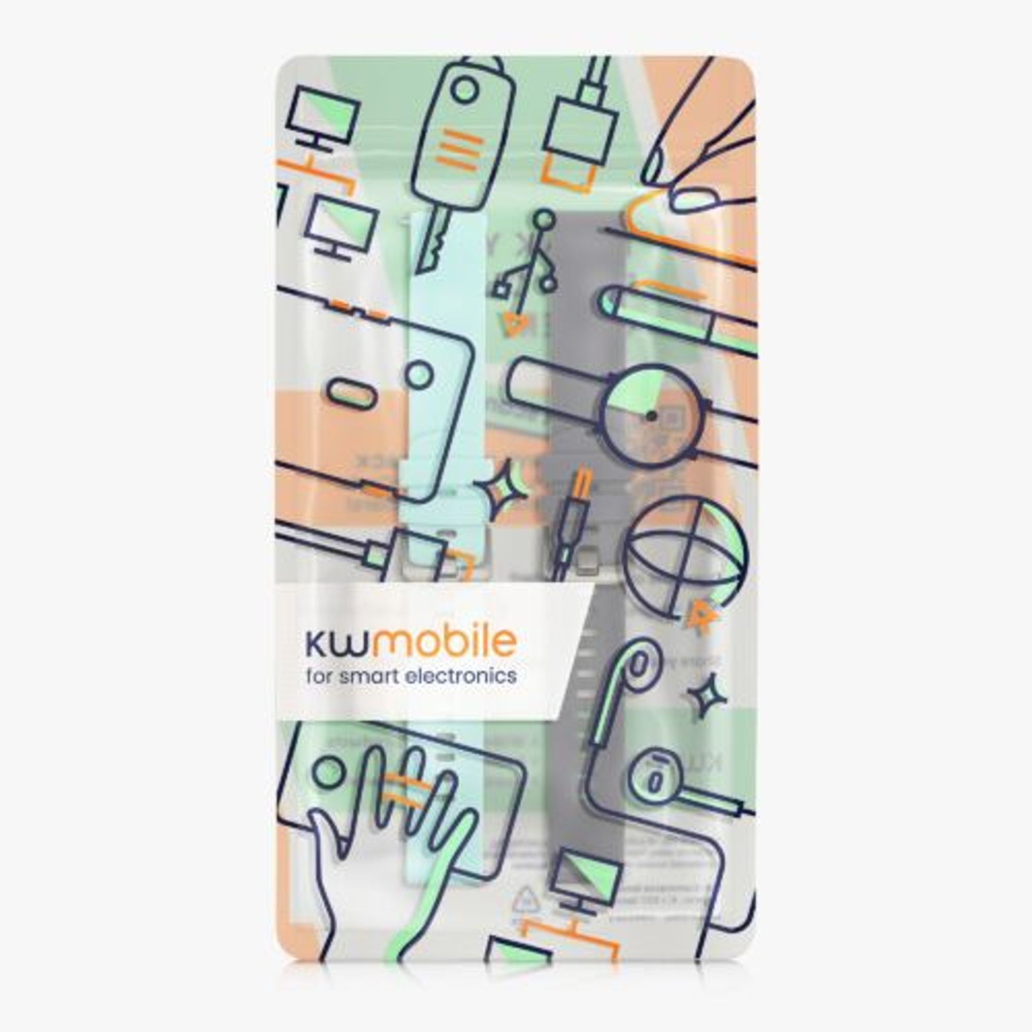 Set 2 curele pentru Willful Smartwatch/Fitnesstracker, Kwmobile, Gri/Verde, Silicon, 57791.02 fotografia produsului View 7 L